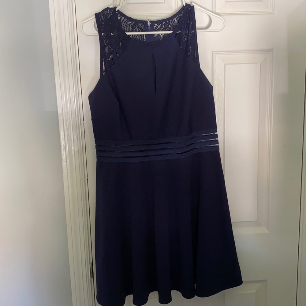 Navy blue junior dress